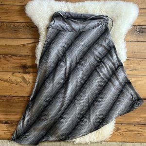 Patagonia grey/black striped Kamala skirt, size L